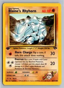 Blaine's Rhyhorn Exemplar 6,45 €