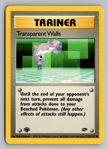 Pokémon-Karte Transparent Walls 125/132 Gym Challenge