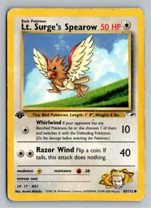 Pokémon-Karte Lt. Surge's Spearow 83/132 Gym Heroes