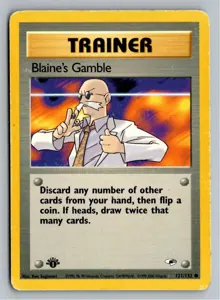 Pokémon-Karte Blaine's Gamble 121/132 Gym Heroes