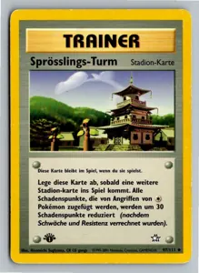 Pokémon-Karte Sprösslings-Turm 97/111 Neo Genesis