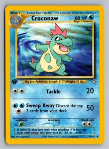 Pokémon-Karte Croconaw Tyracroc 32/111 Neo Genesis