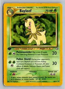 Pokémon-Karte Bayleef Lorblatt 28/111 Neo Genesis