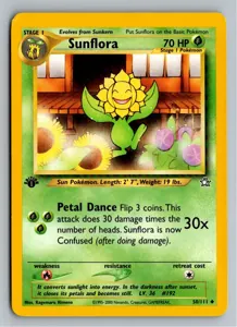 Pokémon-Karte Sunflora Sonnflora 50/111 Neo Genesis