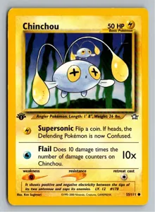 Pokémon-Karte Chinchou Lampi 55/111 Neo Genesis