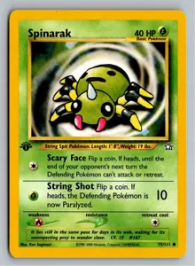 Pokémon-Karte Spinarak Webarak 75/111 Neo Genesis