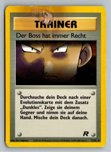 Pokémon-Karte Der Boss hat immer Recht 73/82 Team Rocket