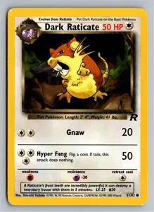 Dark Raticate Dunkles Rattikarl Exemplar 2,95 €