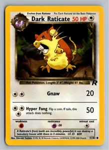 Dark Raticate Dunkles Rattikarl Exemplar 2,95 €
