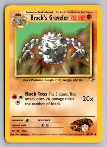 Pokémon-Karte Brock's Graveler 40/132 Gym Heroes