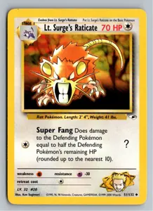 Lt. Surge's Raticate Exemplar 4,95 €