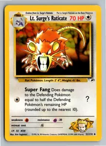 Lt. Surge's Raticate Exemplar 4,95 €