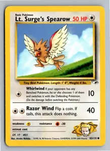 Lt. Surge's Spearow Exemplar 4,95 €