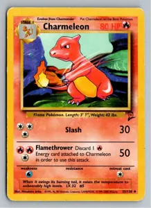 Pokémon-Karte Charmeleon Glutexo 35/130 Base Set 2