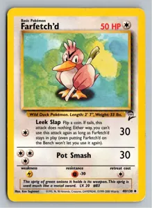 Pokémon-Karte Farfetch'd Porenta 40/130 Base Set 2
