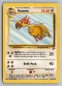 Pokémon-Karte Fearow Ibitak 41/130 Base Set 2
