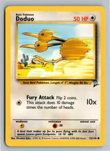 Pokémon-Karte Doduo Dodu 72/130 Base Set 2