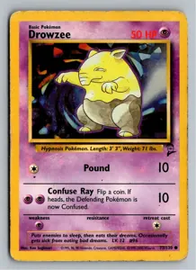 Pokémon-Karte Drowzee Traumato 73/130 Base Set 2