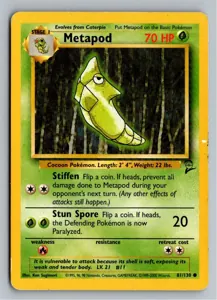 Pokémon-Karte Metapod Safcon 81/130 Base Set 2