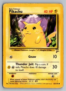 Pokémon-Karte Pikachu 87/130 Base Set 2