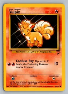 Pokémon-Karte Vulpix 99/130 Base Set 2