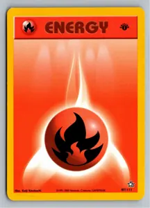 Pokémon-Karte Fire Energy Feuerenergie 107/111 Neo Genesis
