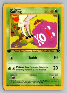 Pokémon-Karte Koffing Smogon 58/82 Team Rocket