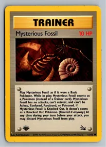 Pokémon-Karte Mysterious Fossil Geheimnis-Fossil 62/62 Fossil