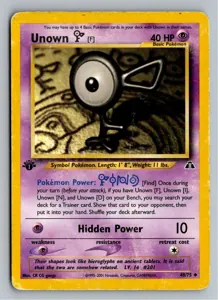 Pokémon-Karte Unown [F] Icognito F 48/75 Neo Entdeckung