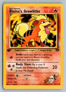 Pokémon-Karte Blaine's Growlithe 62/132 Gym Challenge