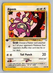 Pokémon-Karte Aipom Griffel 41/64 Neo Revelation